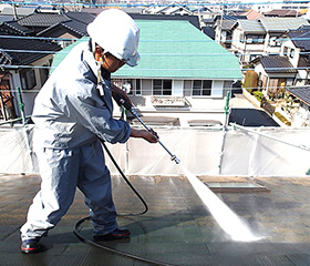 屋根洗浄