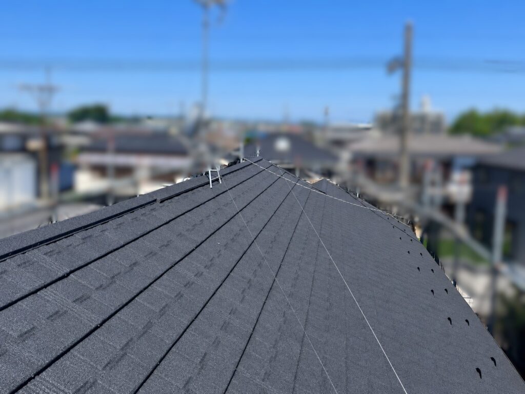 上尾市｜雹で傷んだ屋根をT・ルーフで美しく一新